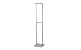 Standgarderobe Elfi aus Edelstahl, gebürstet