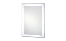 Spiegel James, Aluminium, 40 x 60 cm, inkl. Beleuchtung