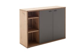 Kommode Lizzano in Royal grey/Balkeneiche-Nachbildung