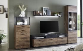 Ideal Mobel Im Hardeck Onlineshop Kaufen Wohnwand thalea in lack taupe/eiche graphit. ideal mobel im hardeck onlineshop kaufen