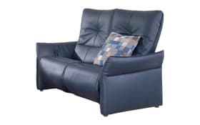 2-Sitzer Cumuy in Leder Rustica blau