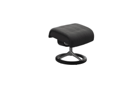 Hocker zu Ruhesessel Erik, Paloma rock, Gestell Signature aluminium und schwarz