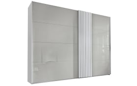 Kleiderschrank Tegio in seidengrau/weiß, Breite ca. 280 cm
