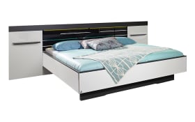 Komfortbett Coleen, weiß/graphit  180 x 200 cm