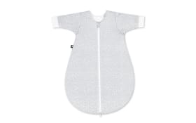 Jersey Winterschlafsack in grau mit weißem Muster, Länge ca. 86 cm