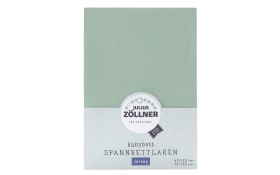 Jersey Spannbettlaken in salbei, für Babymatratzen ca. 60 x 120 bis 70 x 140 cm