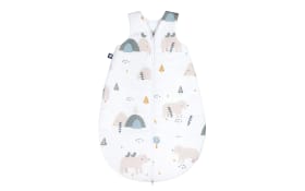 Schlafsack in weiß mit Muster Mountain Bear, Länge ca. 90 cm