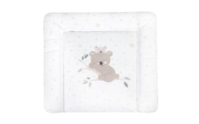 Wickelauflage Softy in blau und weiß mit Motiv Koalas, B/T ca. 85 x 75 cm