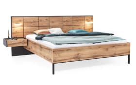 Bettanlage Festina, Eiche Atlantik oak hell Nachbildung, 180 x 200 cm
