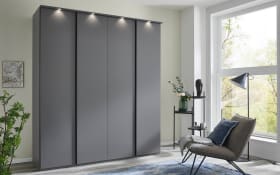Drehtürenschrank Amado, Lack Manhattan, Breite 200 cm