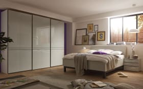 Schlafzimmer Serenade, perlgrau, Schrankbreite 298 cm, Liegefläche 180 x 200 cm