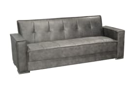 Sofa 3-Sitzer Leon in grau, inklusive Bettfunktion