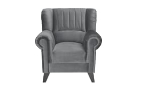Sessel Hades in silbergrau