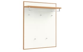 Garderobenpaneel V100 Set 1 in weiß/Eiche bianco