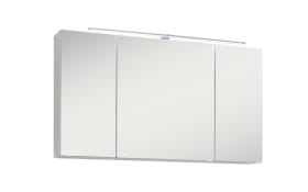 Spiegelschrank 3040 in weiß glanz, inklusive LED-Aufbauleuchte