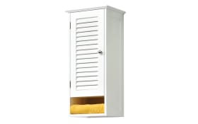 Wandschrank Jasper in weiß, Lamellenfront