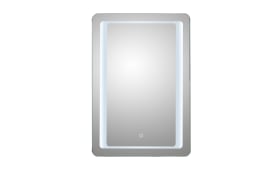 Funktionsspiegel Oslo, aluminium matt mit LED-Effektlicht