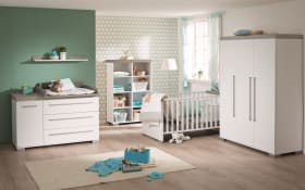 Babyzimmer Kira, kreideweiß/Eiche Nautik-Nachbildung