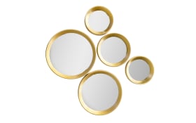 Rahmenspiegel-Set Marie in Goldfarbig, 25 cm 