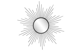 Metallspiegel Sun, schwarz, 60 cm 