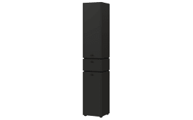 Hochschrank Modesto, graphit, Absetzung schwarz