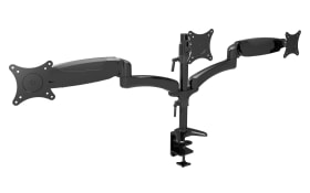 Gaming Monitorhalter aus Metall in schwarz mit Gasdruckfeder