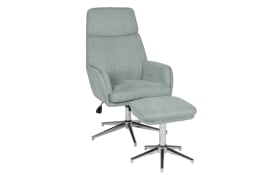 Relaxsessel mit Hocker Whitby in mint, inklusive Wippfunktion