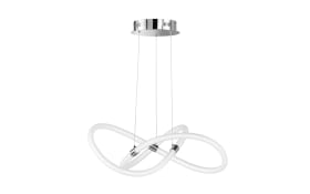 LED-Pendelleuchte Mira in chromfarbig, 150 cm