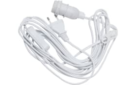 Kabel Basic mit E14-Stecker für Papiersternserie in weiß, 5 m