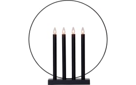 Dekoleuchte Kerzenständer Glory in schwarz, 45 cm