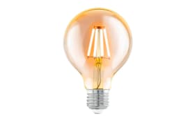 LED-Leuchtmittel G80 Globe 4 W / E27 in amber, 12 cm