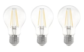LED-Leuchtmittel AGL 7 W / E27 in klar, 3er Pack