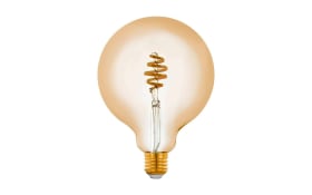 LED-Leuchtmittel Globe Connect G125 4,9 W / E27 in amber, 17 cm
