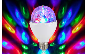 LED-Leuchtmittel Disco RGB in oval / E27, 8 cm