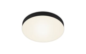 LED-Deckenleuchte Flame, schwarz/weiß, 28 cm
