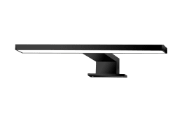 LED-Wandleuchte/Spiegelleuchte Dun IP44 in schwarz, 30 cm