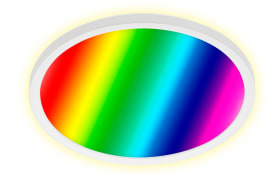 LED-Deckenleuchte Slim RGB, weiß, 29,3 cm