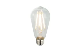 LED-Leuchtmittel Filament Kolben in klar 7 W / E 27, 14 cm
