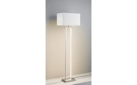 LED-Standleuchte Domo in nickel/weiß, 150 cm