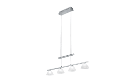 LED-Pendelleuchte Asti, nickel matt, 150 cm