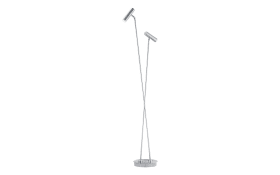 LED-Standleuchte Tom in nickel matt, 140 cm