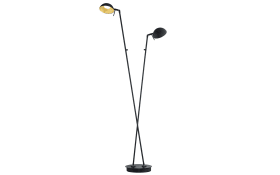 LED-Standleuchte Samy, schwarz, 130 cm