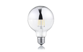 LED-Leuchtmittel Globe E27 / 7 W verspiegelt, 9,5 cm