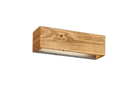 LED-Wandleuchte Brad in holzfarbig, 37 cm
