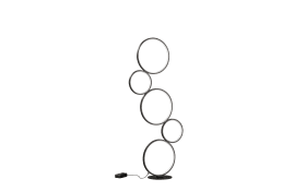 LED-Standleuchte Rondo, schwarz, 115 cm