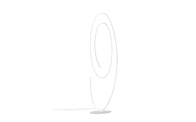 LED-Standleuchte Cinque Ciola, weiß matt, 175 cm