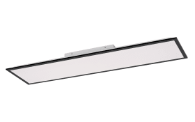 LED-Deckenleuchte Flat CCT in schwarz, 119,5 x 29,5 cm