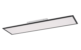 LED-Deckenleuchte FLAT in schwarz, 119,5 x 29,5 cm