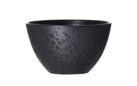 Schale tief Kitwe aus Steingut in schwarz, 14 cm