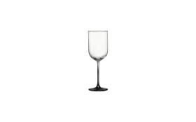 Weißweinglas Jasper aus Glas in transparent/schwarz, 320 ml
